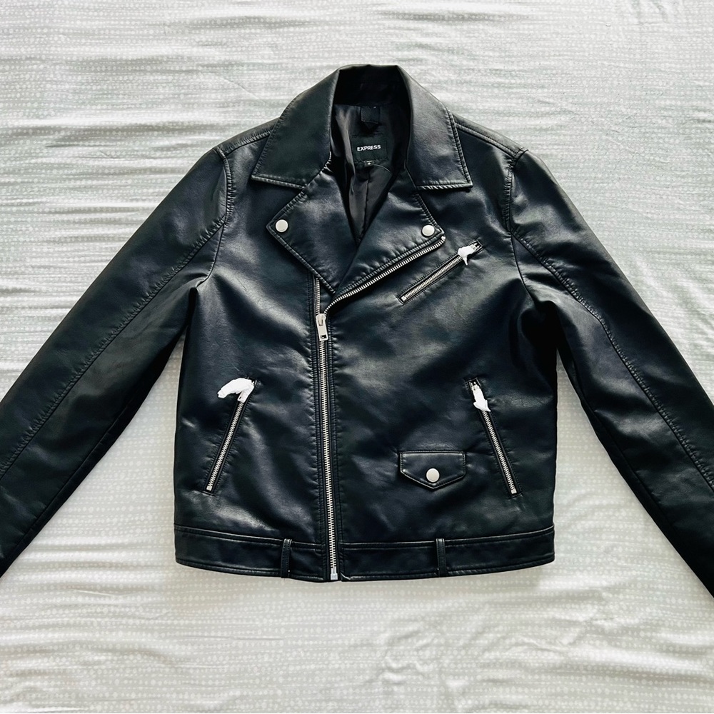 Express Faux Leather Moto Jacket Men’s
